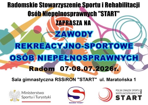 Zapraszamy do udziału w Zawodach Rekreacyjno-Sportowych, Radom 07-08.07.2026